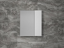 Style Line Зеркальный шкаф Стокгольм 60 белый рифленый софт – фотография-2